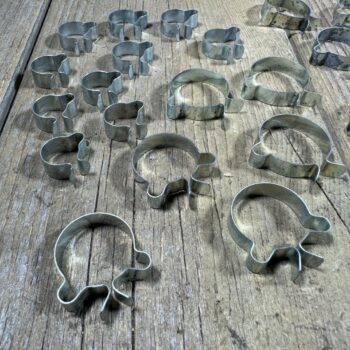 Vintage Bicycle Brake Cable Clamps Kit Multi Size - Dead Stock NOS